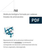 Proteína - Wikipedia, La Enciclopedia Libre PDF