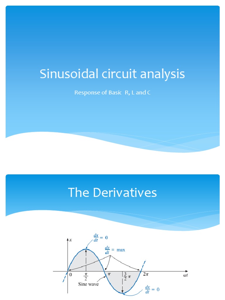 Analysis of Basic Resistors, Inductors, and Capacitors in Sinusoidal