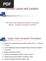 Facilities Layout and Location