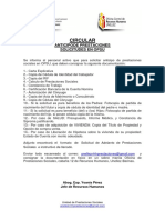 CIRCULAR PARA SOLICITAR ANTICIPO DE PRESTACIONES EN OPSU.docx