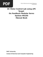 Download DC Motor Control Lab Using XPC Target on FEEDBACK Modular Servo System MS150_final by Harun Kaya SN41089715 doc pdf