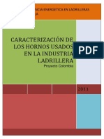 Caracterización de Los Hornos de La Industria Ladrillera Colombia