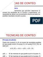 Técnicas de conteo y probabilidad