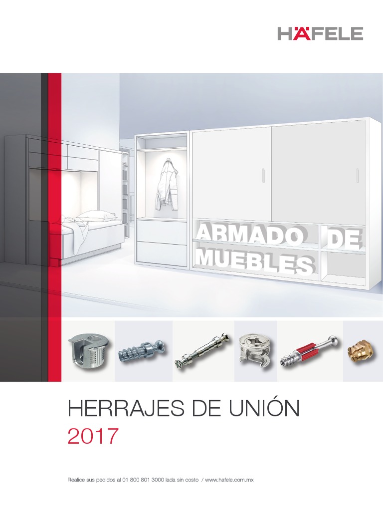 Tornillo de unión, fabricac. de muebles - Uniones, fabricación de muebles -  Herraje para mobiliario - Herrajes - Catálogo