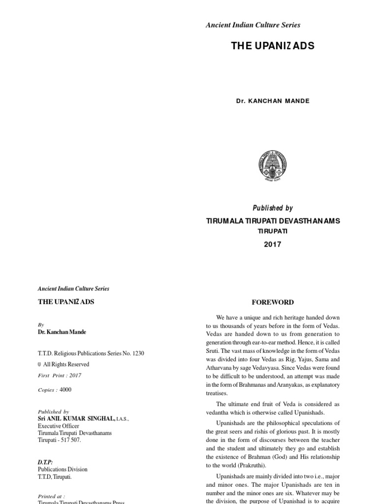 The Upanisads | PDF | Vedas | Upanishads