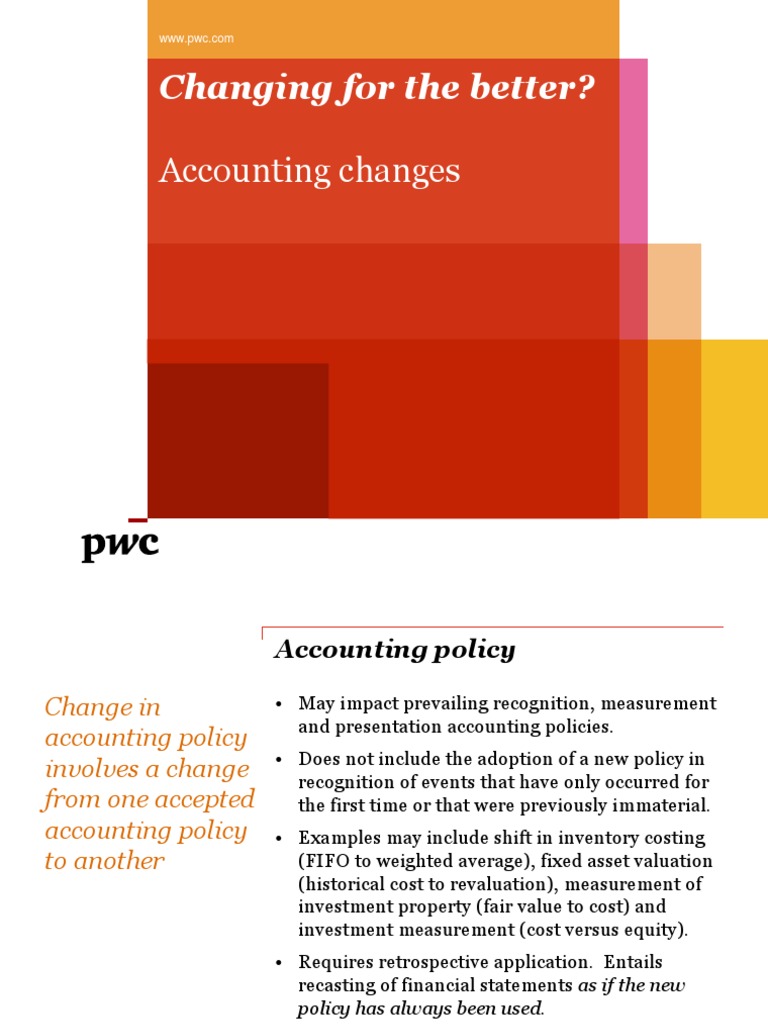 Understanding Accounting Policy Changes | PDF | Corporations ...