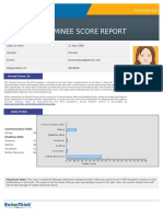 Examinee Score Report: Date of Birth: 21 Apr, 1985 Gender: Female Email: Registration Id: 4616591