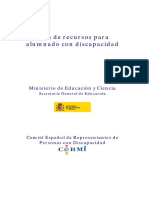 Guía de Recursos para Alumnos Con Discapacidad - Guiadiscapacidadmeccermi PDF