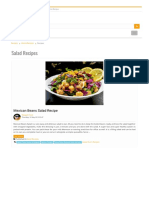 Salad Recipes: Mexican Beans Salad Recipe