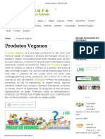 Produtos Veganos - CULTURA VEG