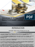 EVALUATION OF ITC FMCG PRODUCTS IN CHEMIST CHANNEL