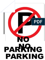 Signboard No Parking