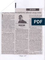 Philippine Daily Inquirer, May 21, 2109, Myths, Misconceptions About 2019 Vote PDF