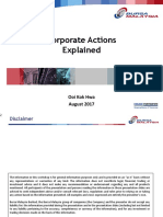 Corporate Actions Explained Aug