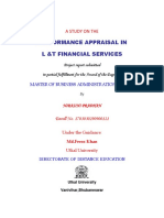 Performance Appraisal in L &T Financial Services: A Study On The