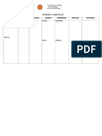 St. Anthony's College Nursing Care Plan Template