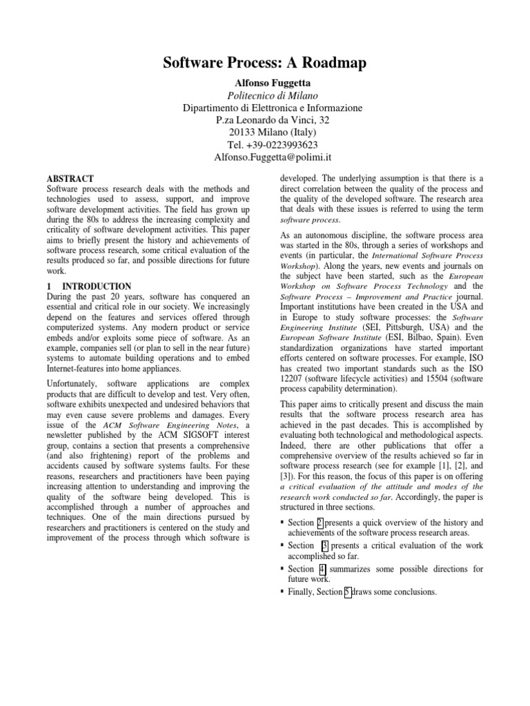 Software Process Research Overview | PDF | Software Development ...