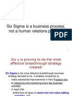 Six Sigma Is A Business Process, Not A Human Relations Program