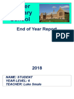 End Year Reports For Portfolio