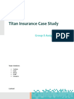 Titan Insurance Case Study Statistical Analysis