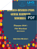 Besaran-Besaran Pada Gerak Harmonik Sederhana: Disusun Oleh: Fitri Wardani