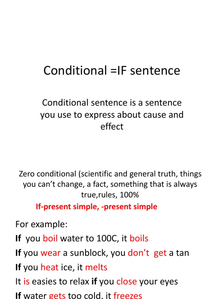 Conditionals Syntax Language Mechanics