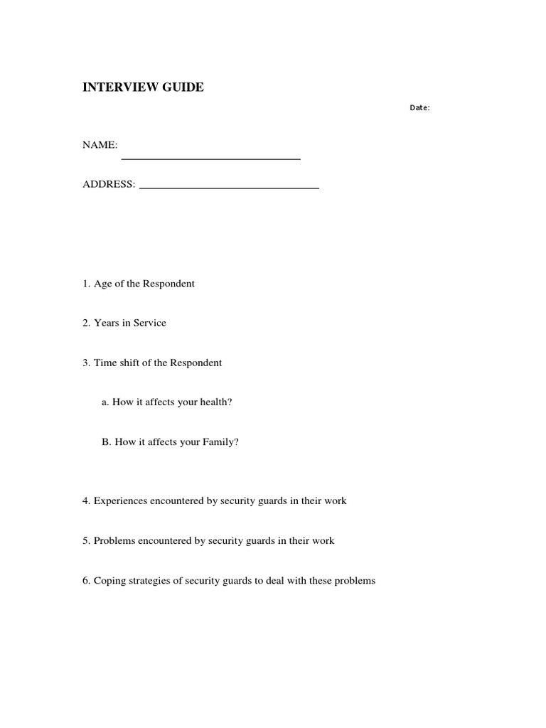 8copiesINTERVIEW GUIDE | PDF | Career & Growth