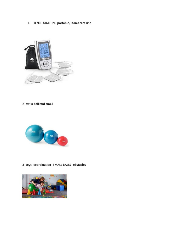 Home Fitness Equipment for Coordination | PDF