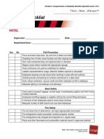 Hotel Safety Checklist PDF