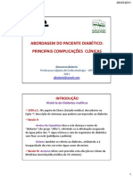 Abordagem Do Paciente Diabético: Principais Complicações Clínicas