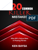 20 Common Killer Mistakes