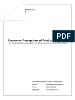 Master Thesis Consumer Perceptions 