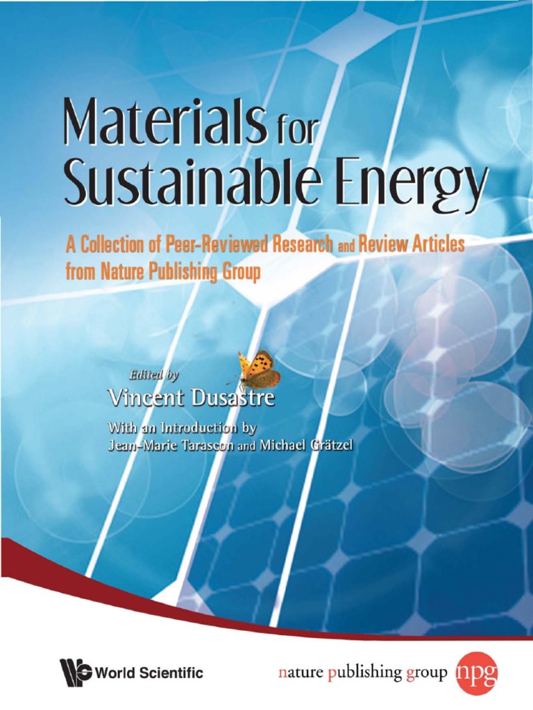 Materials For Sustainable Energy: A Collection of Peer-Reviewed