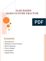 Solar Based Agriculture Tractor