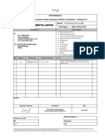 Document Transmittal Advice: Qatar Power Transmission System Expansion PHASE-12 Substations - Package S-15