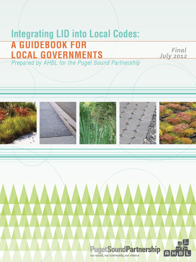 Integrating LID Into Local Codes:: A Guidebook For Local Governments ...