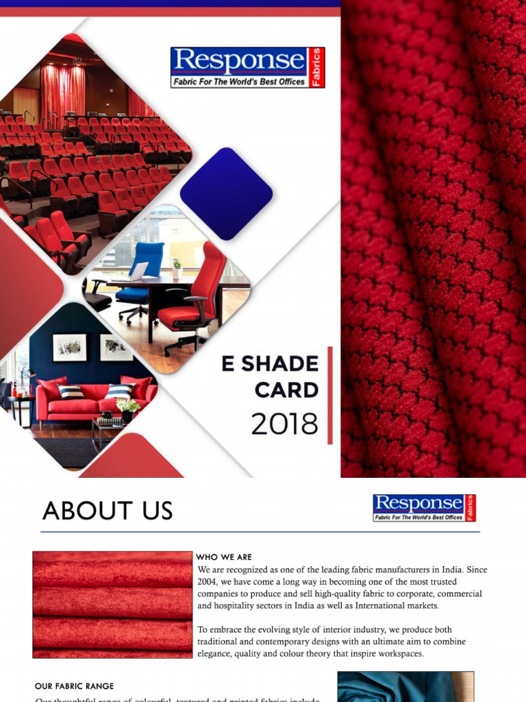 Response Fabrics Updated Catalogue April 2019 PDF