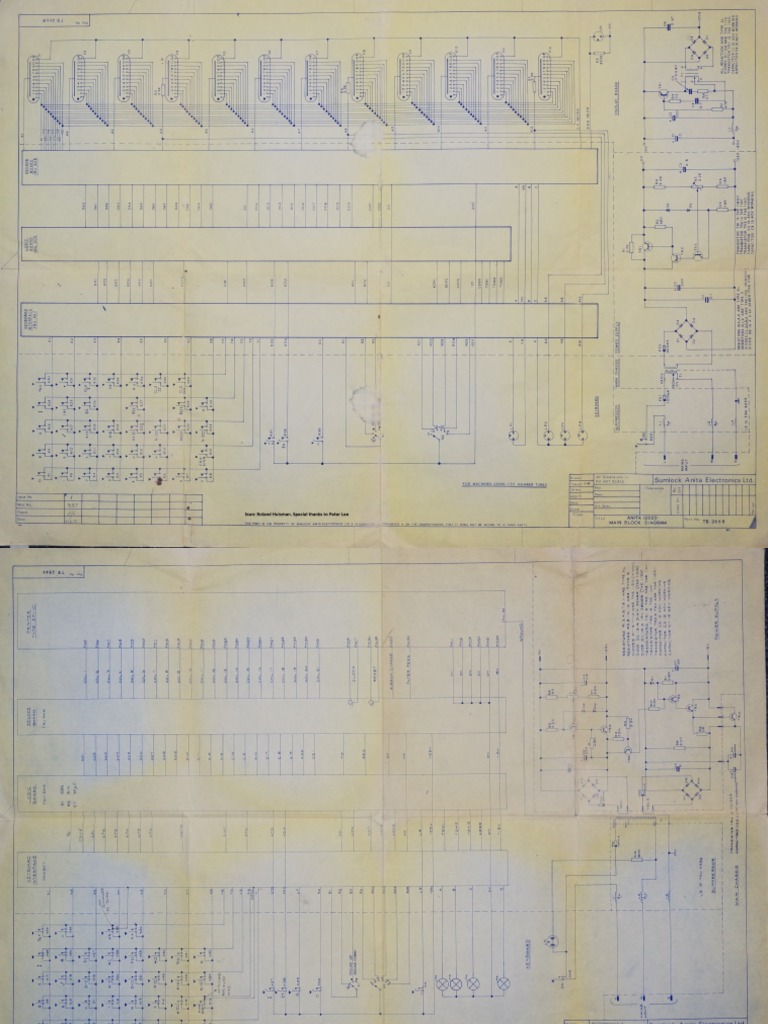 Anita 1233D 1233P Schematic Diagram PDF | PDF