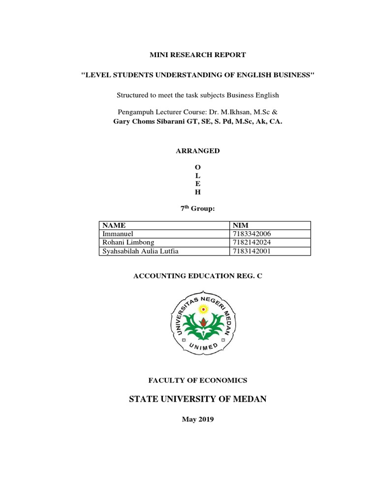 Mini Riset Bahasa Inggris Bisnis Pdf Vocabulary Cognitive Science