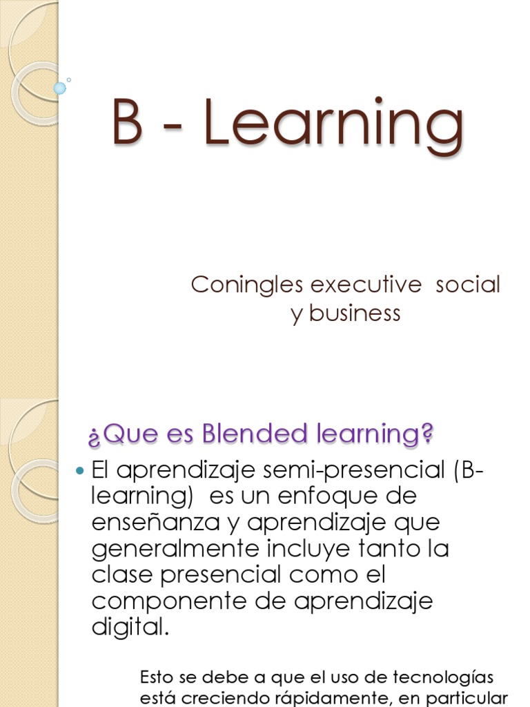 Qué es el Blended Learning | PDF | Salón de clases | Aprendizaje