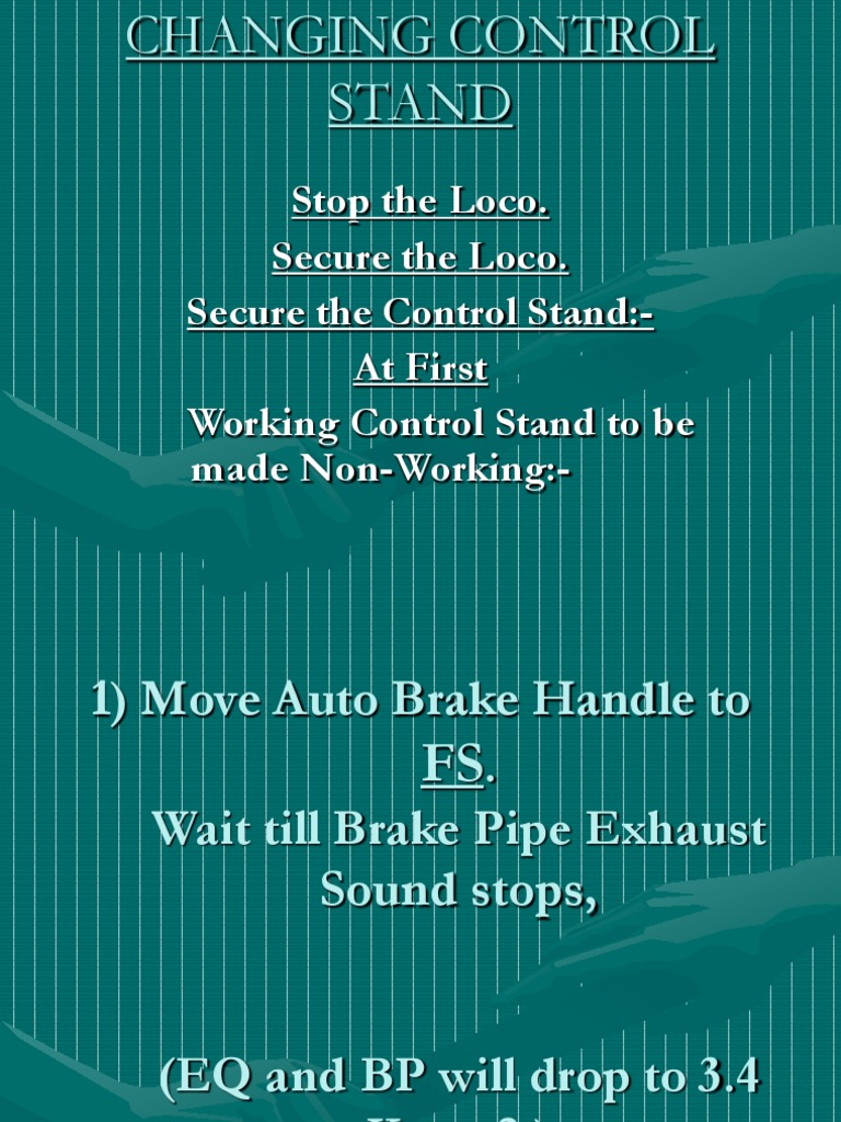 Control Stand Operation Procedures | PDF | Home & Garden | Technology ...