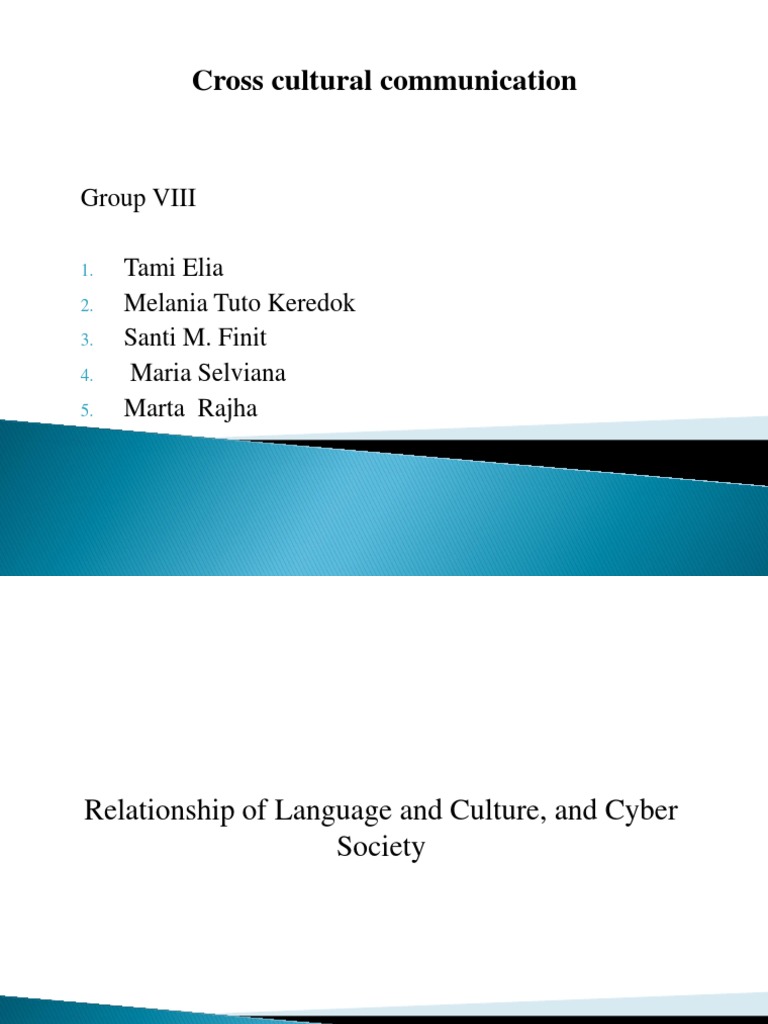 Cross Cultural Communication: Group VIII | PDF