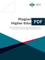 Plagiarism in Higher Education 2016