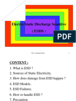 Electro Static Discharge Sensitive (Esds) : TCA Learning Center 1
