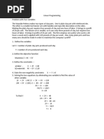 Linear Programming