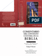 Comentario Del Contexto Cultural de La Biblia N.T. Craig S. Kenner PDF