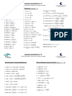 Tabla de Integrales