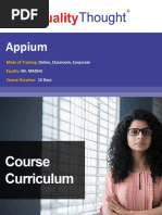 QT Appium Course Content