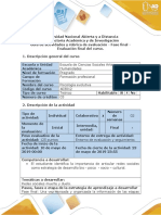 Guía de Actividades y Rúbrica de Evaluación - Fase Final - Evaluación Final Del Curso