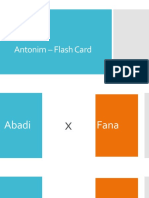 Antonim - Flash Card